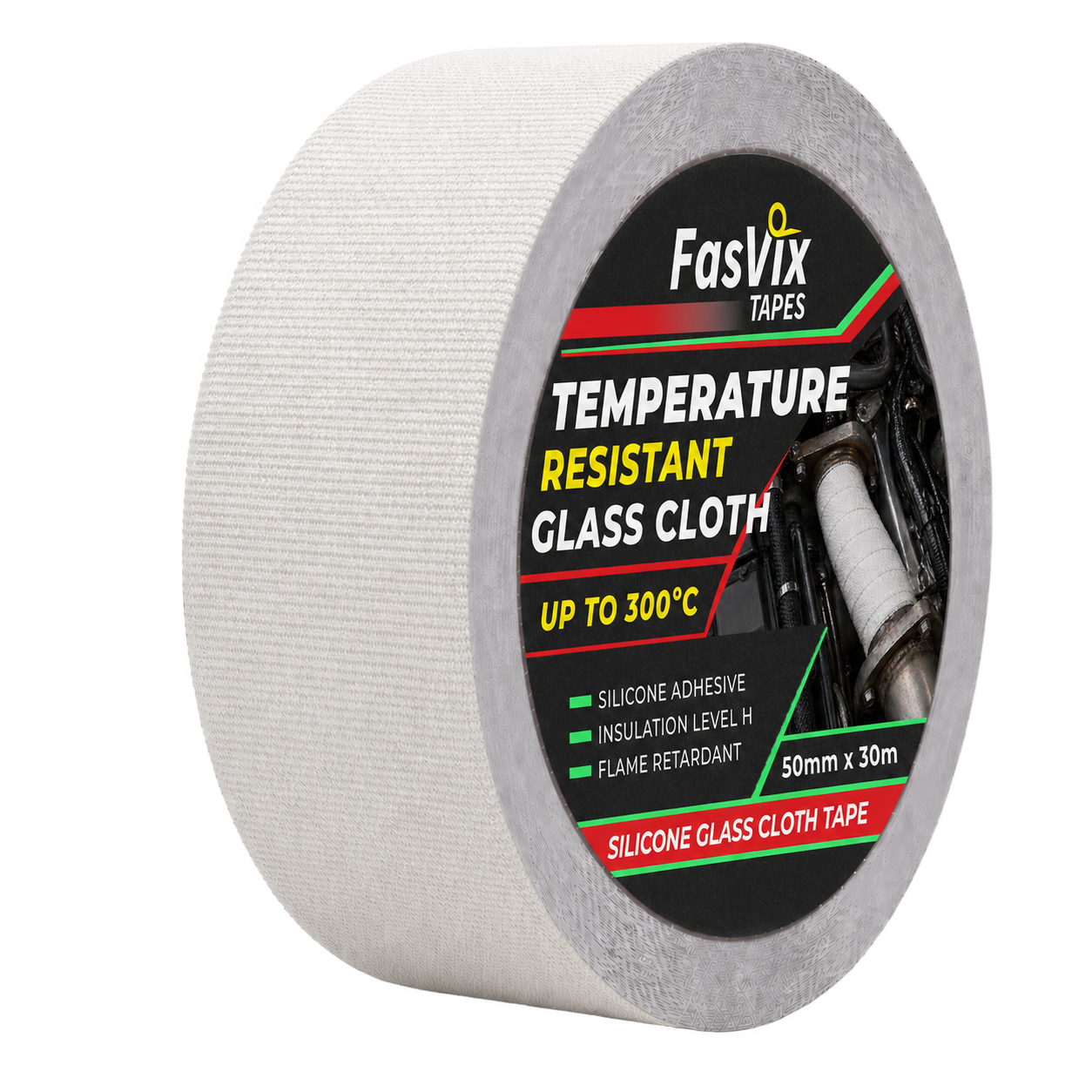 White Glass-Cloth High-Temperature Tape