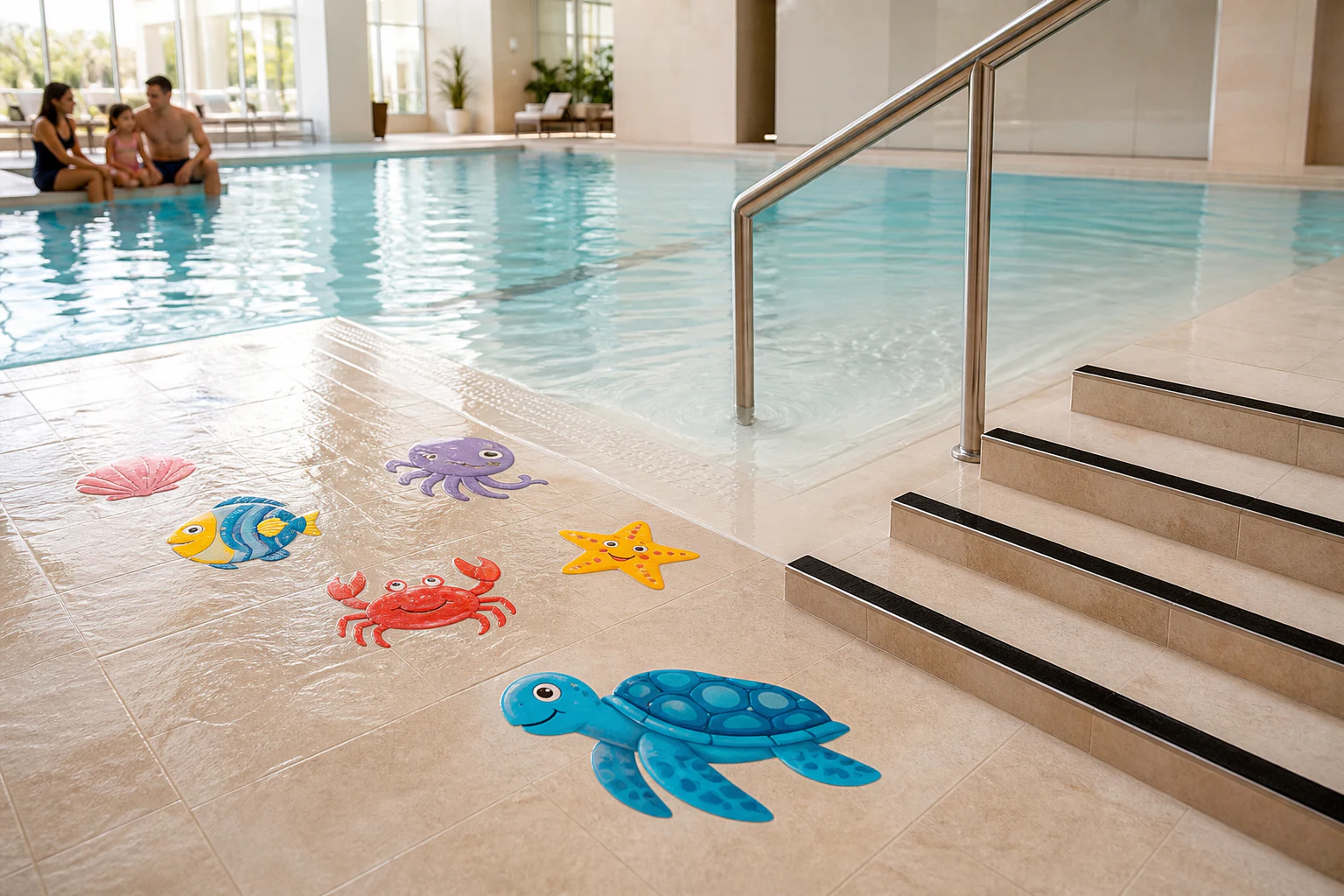 Pools and leisure areas