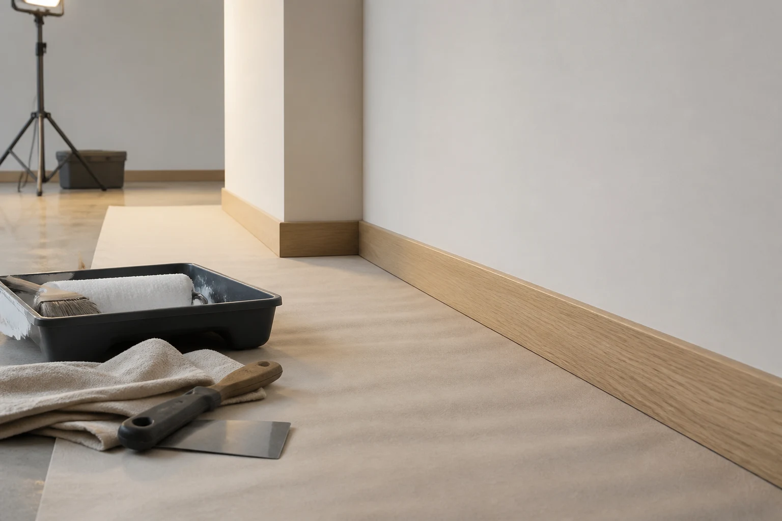 Interior finishing boundaries
