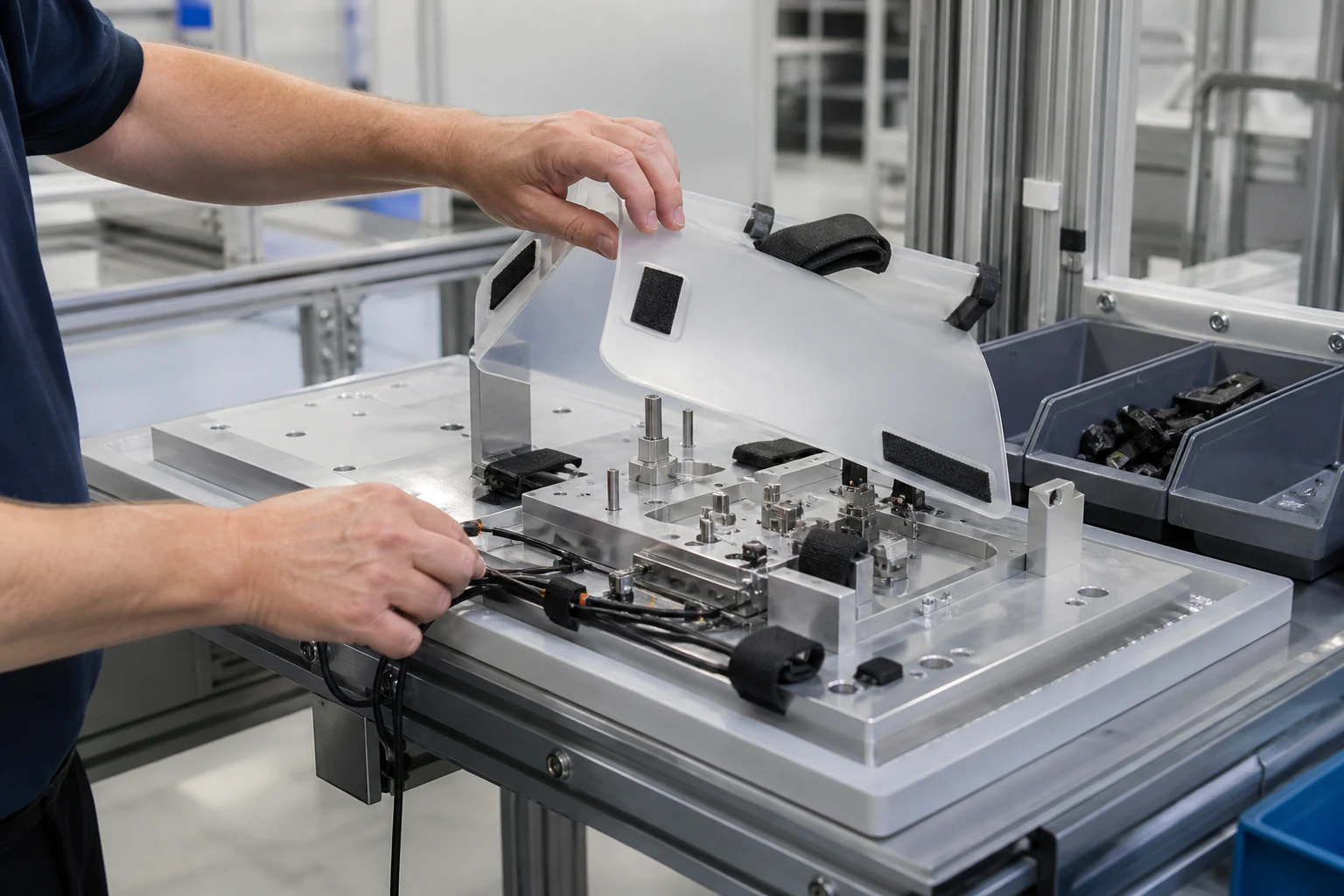 Manufacturing fixture setups