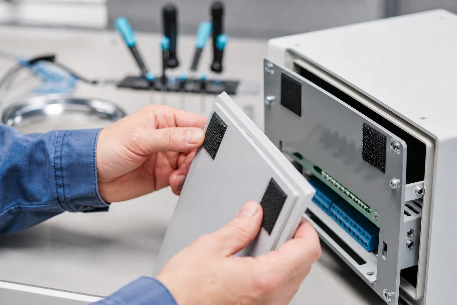Removable electronics panels