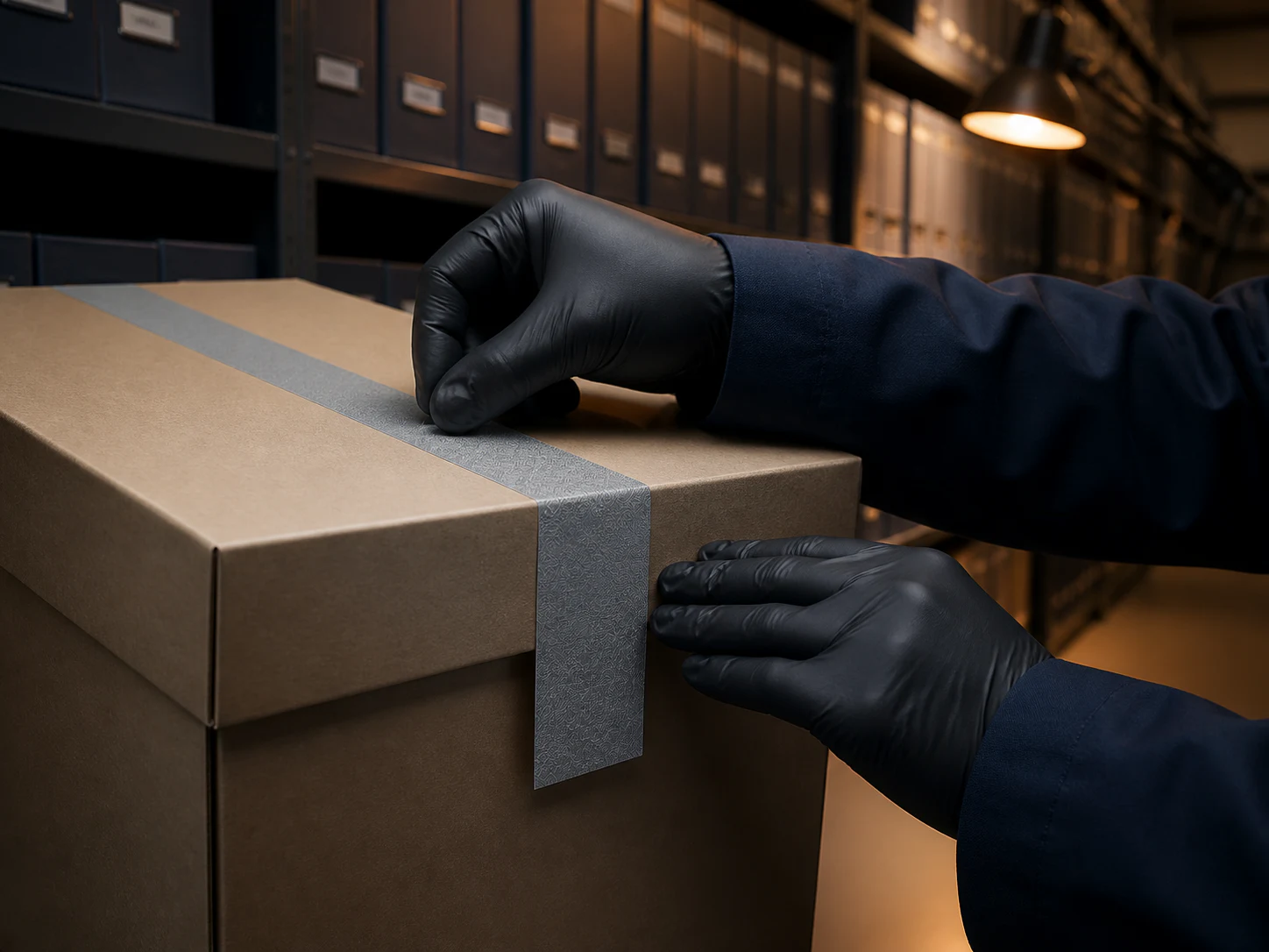Records storage boxes