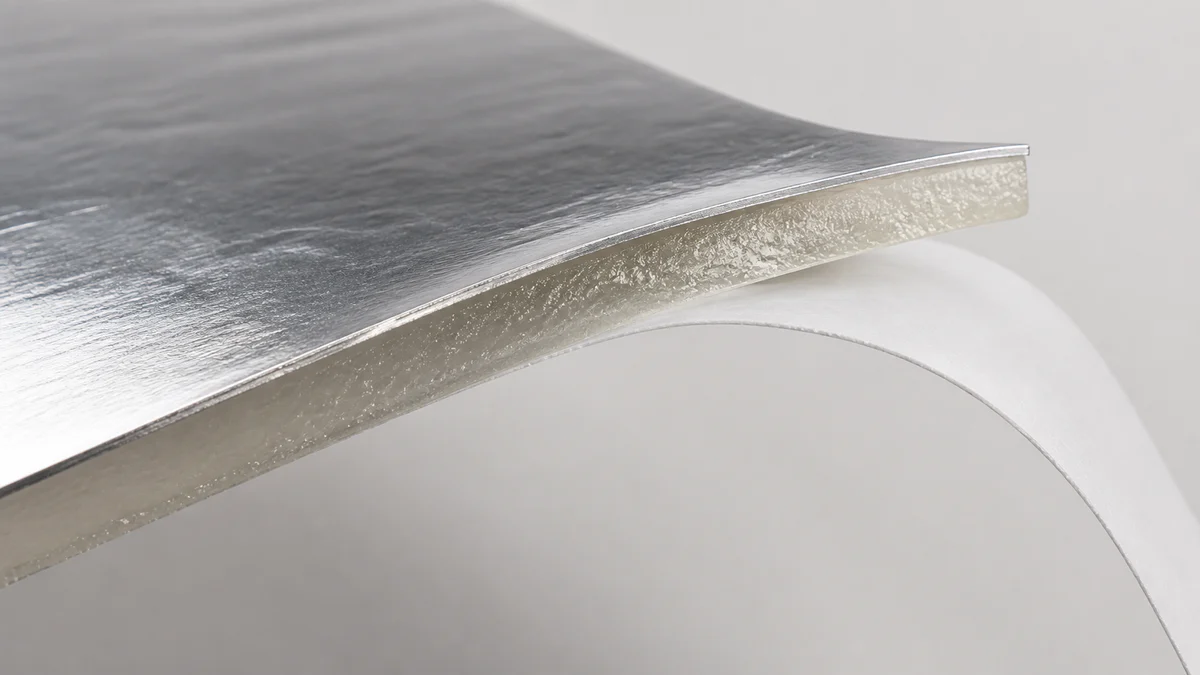 Aluminium Foil Tape with Liner: material detail illustration