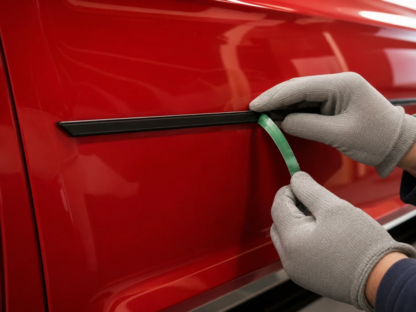 Exterior trim mounting
