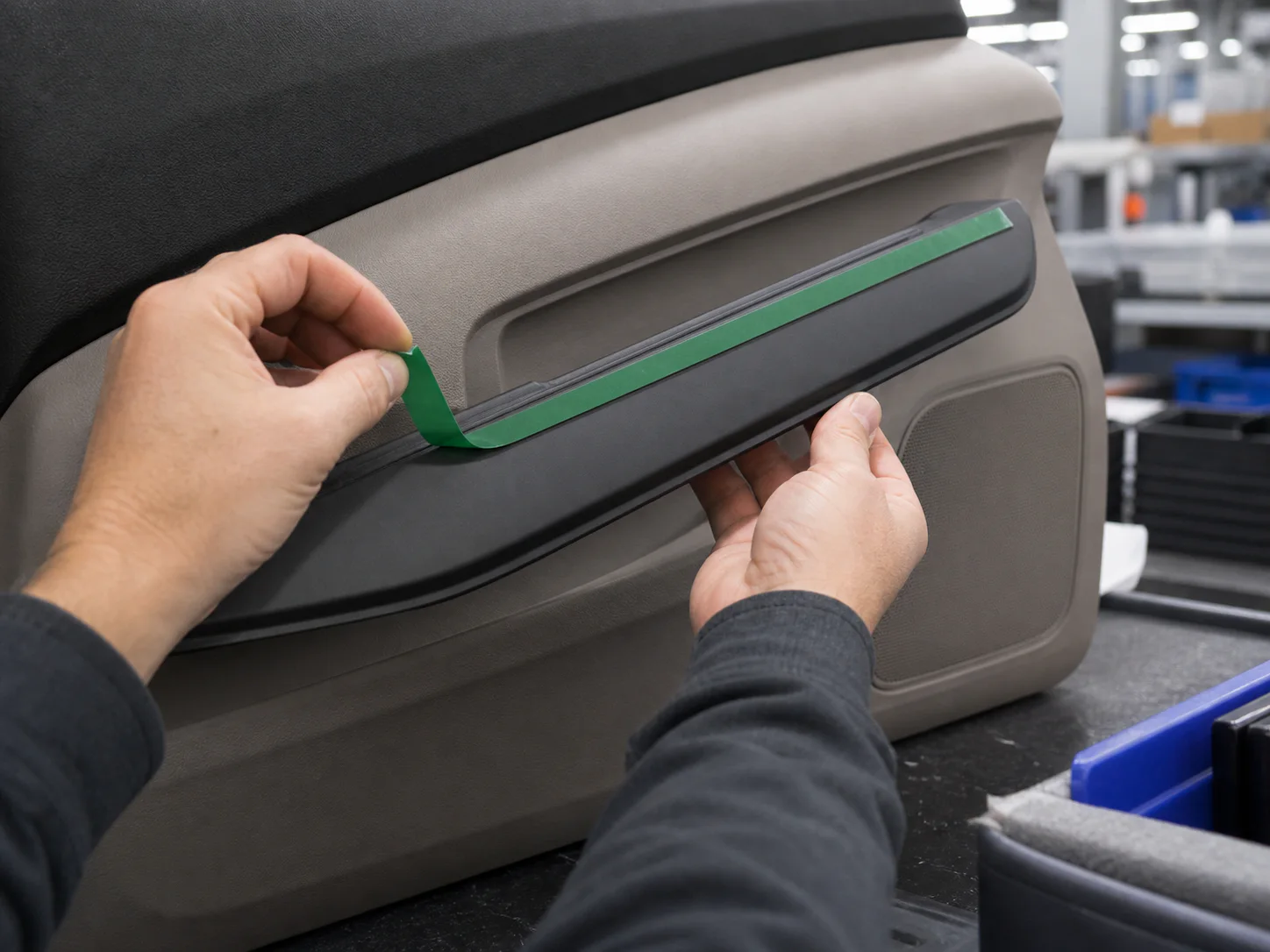 Interior trim mounting