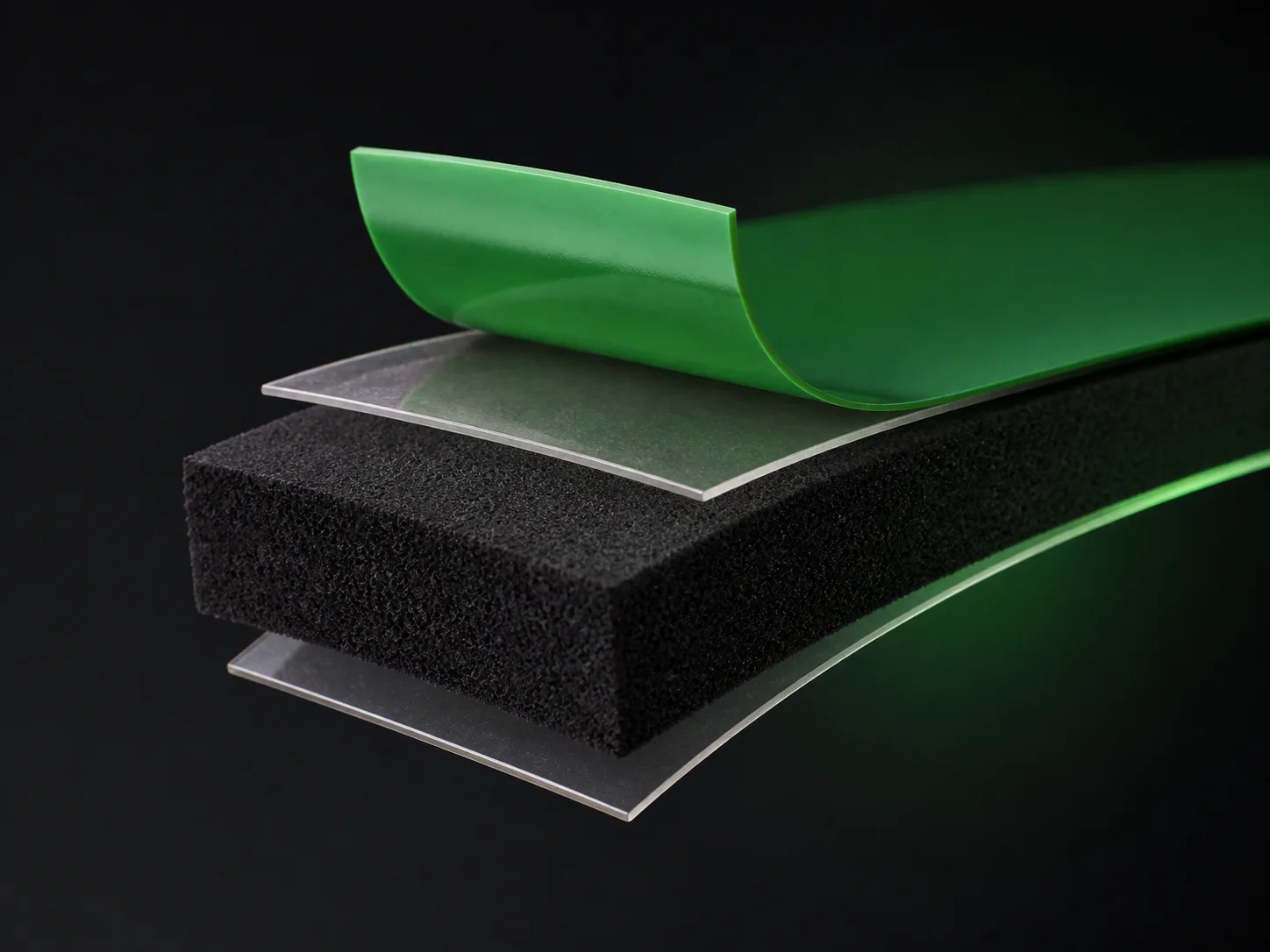 Automotive Double-Sided Foam Tape: material detail illustration