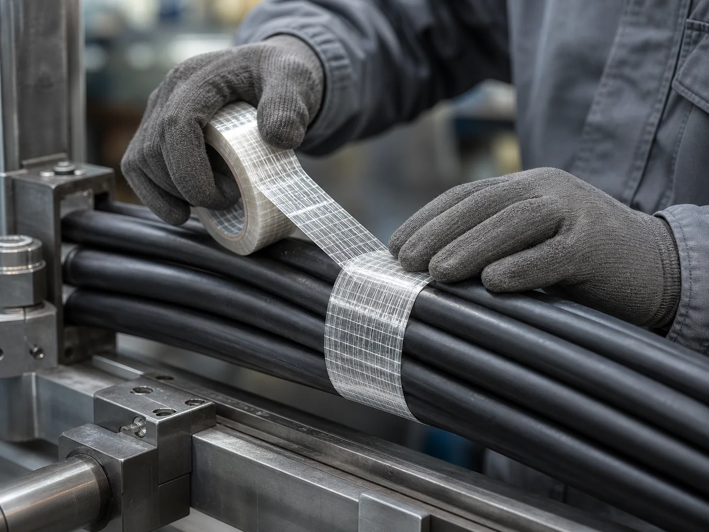Cable bundle securing