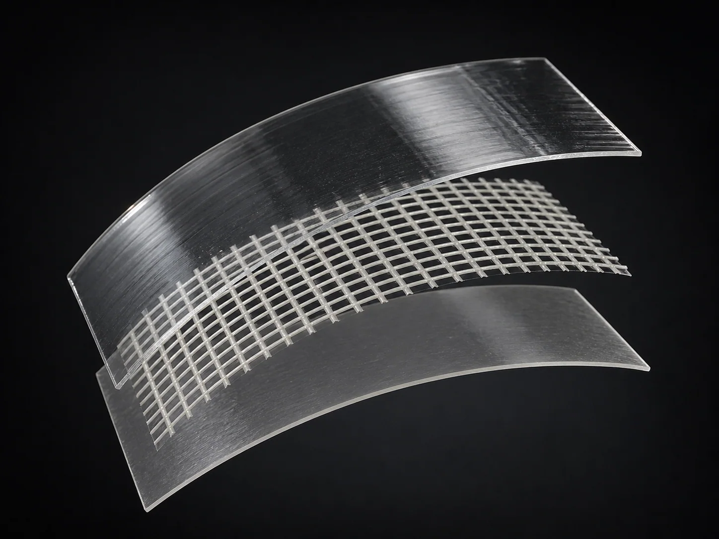 Cross-Filament Reinforced Tape: material detail illustration