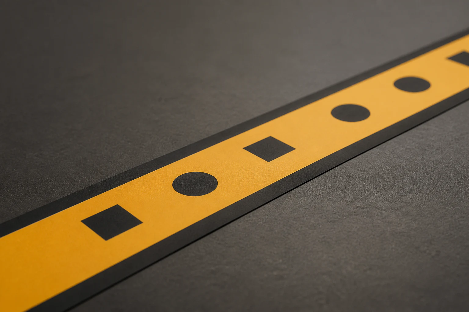 ESD Warning Floor Tape: material detail illustration