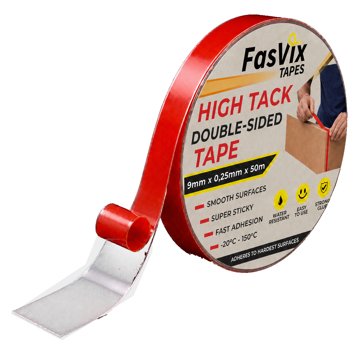 High-Tack Double-Sided Acrylic PET Tape product roll