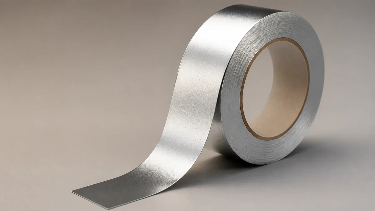 High-Temperature Aluminium-Polyester Tape: material detail illustration