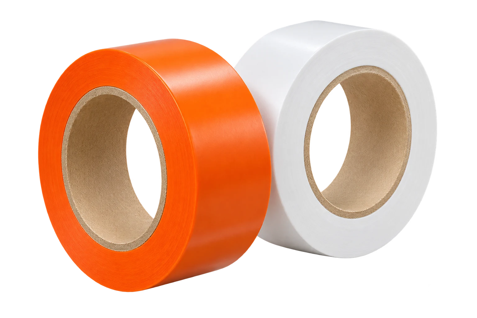 Orange/White PVC Masking Tape