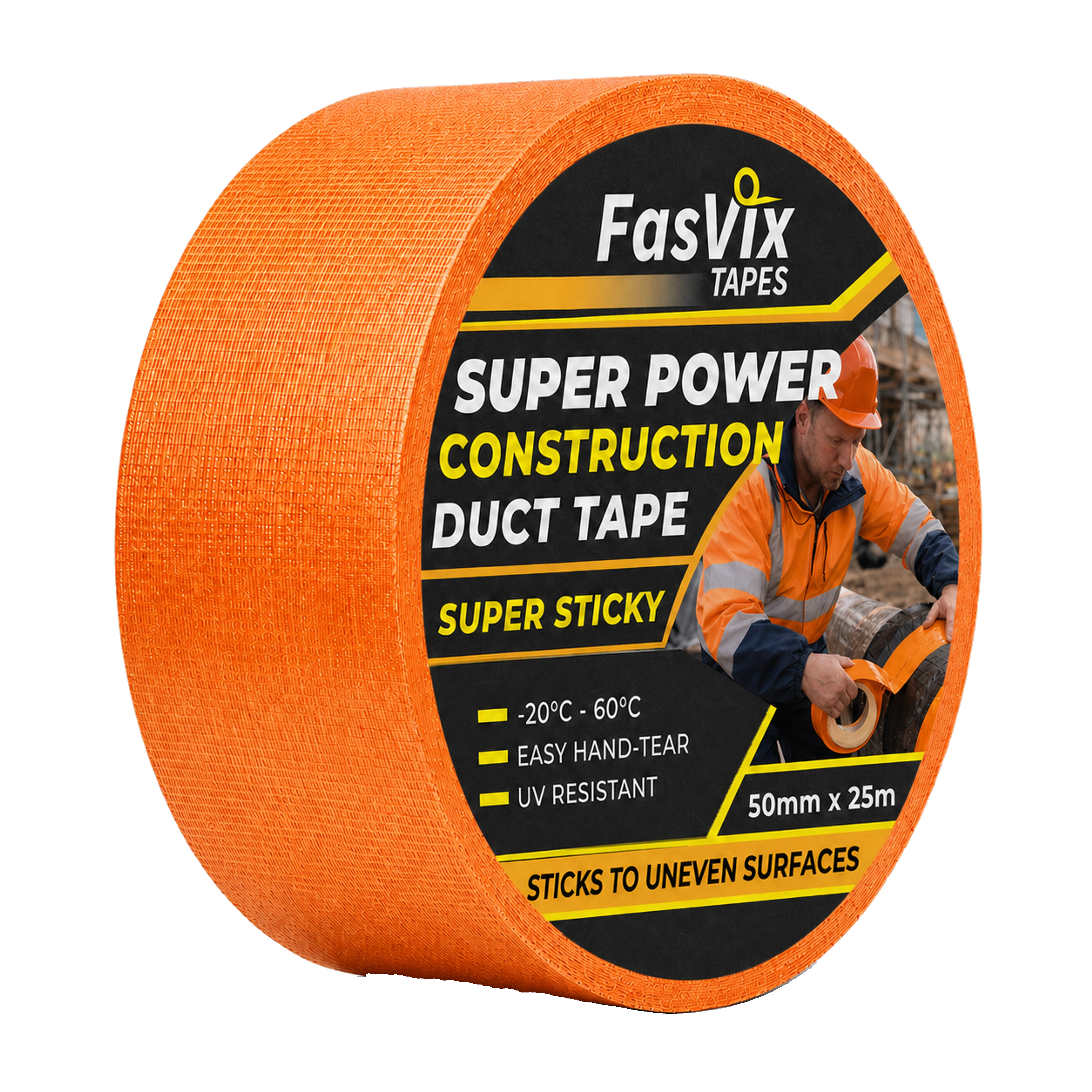 PE-Backed Construction Tape product roll
