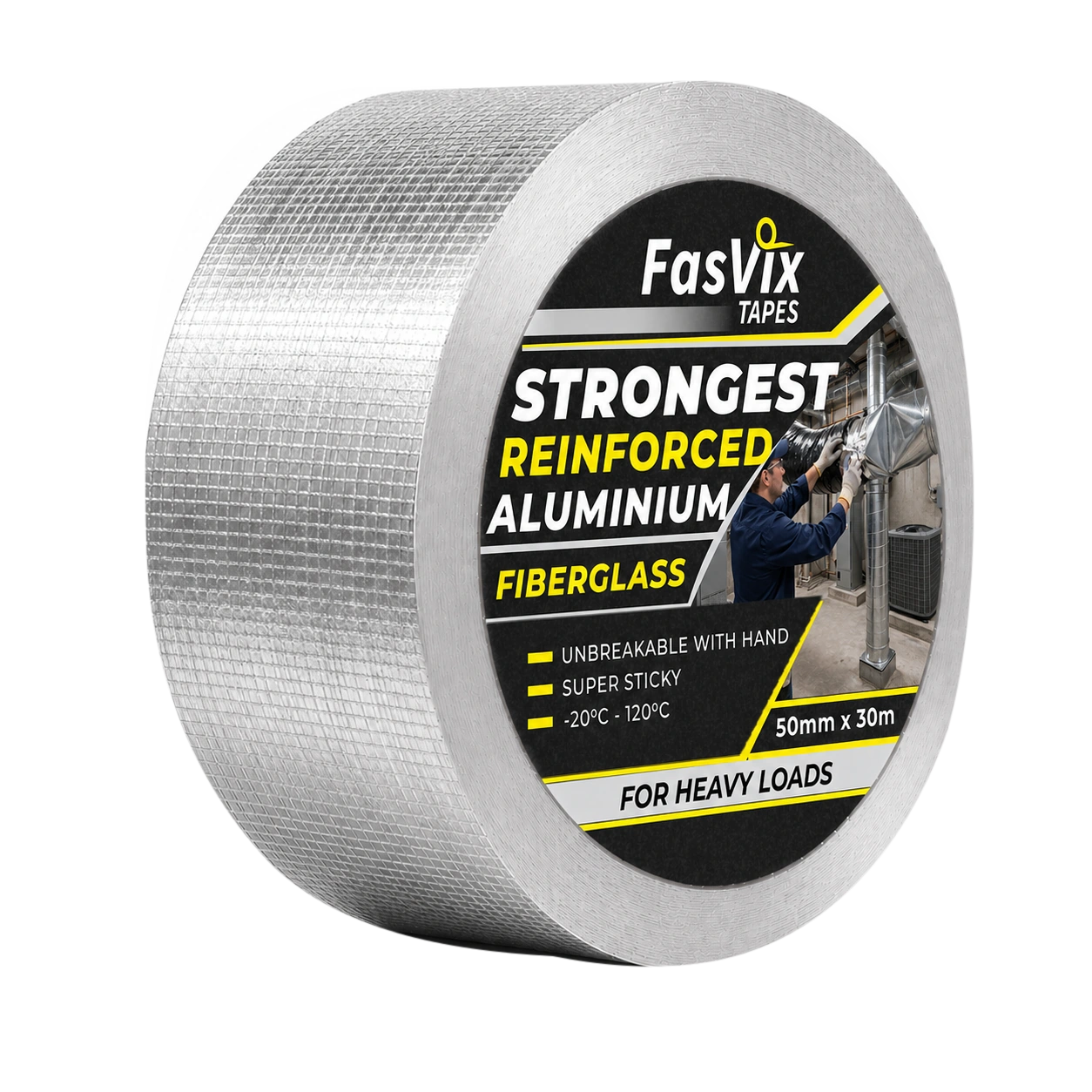 Reinforced Aluminium Foil Tape with Liner