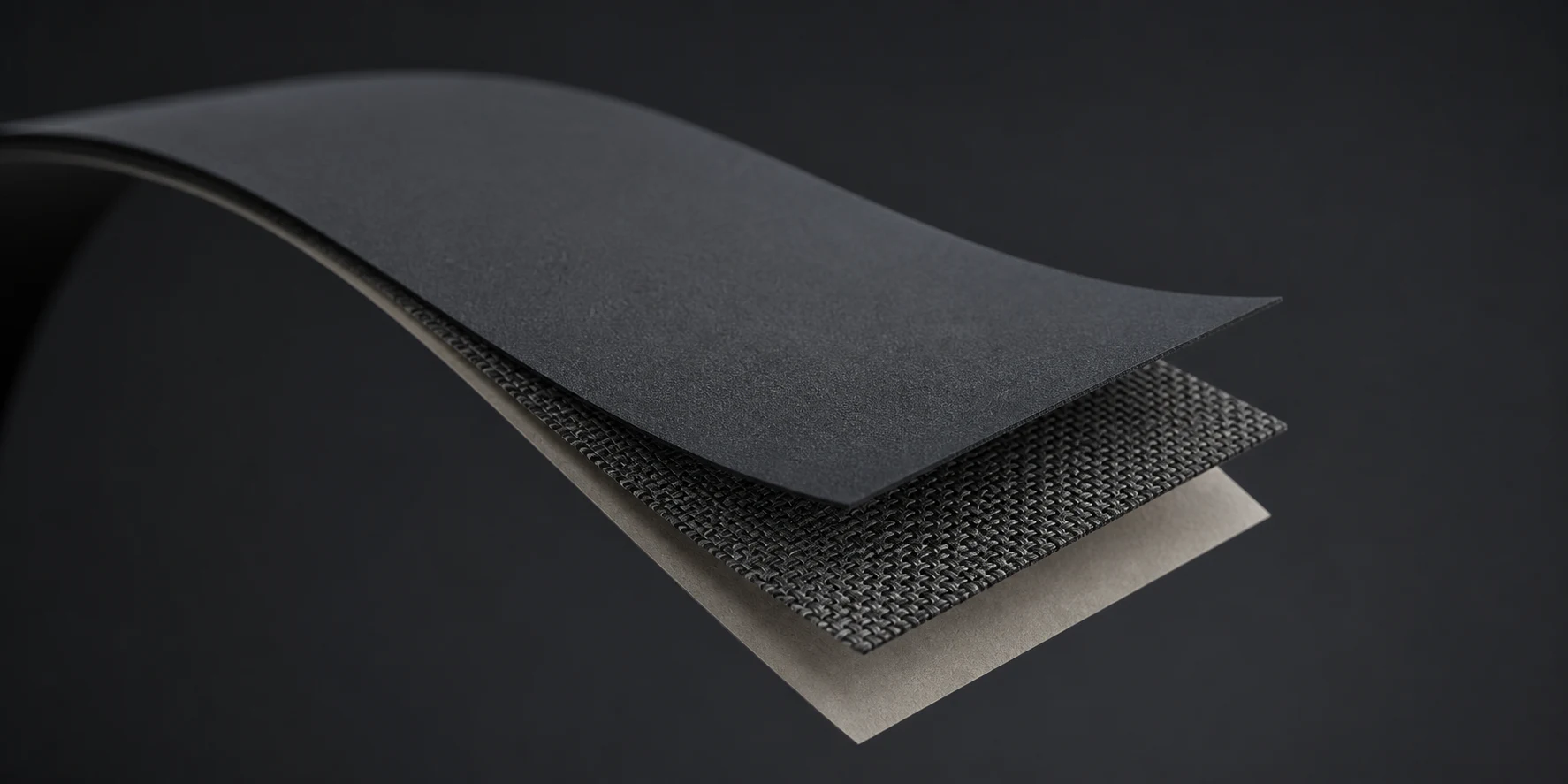 Show Le Mark Matt Black Gaffer Tape: material detail illustration
