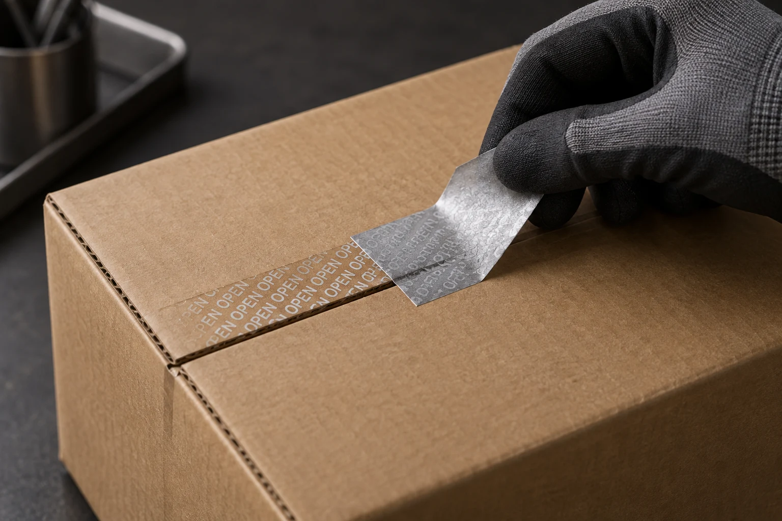 Tamper-Evident Security Seal Tape: application illustration